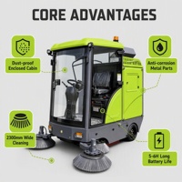 Nouvelle balayeuse de voirie électrique autopropulsée X2 1900 mm, certifiée CE, pour usage en entrepôt