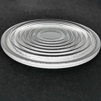 Lentille Fresnel en verre diffusé de 50 mm, 80 mm, 120 mm, 150 mm, 175 mm, 200 mm, 250 mm, 300 mm pour éclairage LED COB