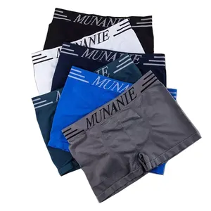 Benutzer definierte Logo Herren Slips & Boxershorts weiße Unterhose Herren Unterwäsche Shorts Slips Atmungsaktives männliches Höschen WB0008