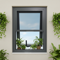 Ventana de Aluminio de Alta Calidad con Marco Delgado y Doble Vidrio para Sótano y Oficina