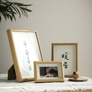 Khung ảnh bằng gỗ đơn giản, rỗng ba chiều 6/7/8/10 inch/A4 hoa khô khung hình tự làm treo trên tường. - Product Image 2