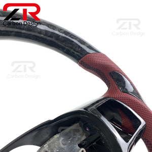 Volante Deportivo de Fibra de Carbono Forjado y Cuero para <span class=keywords><strong>Lexus</strong></span> IS NX GS LS ES GX <span class=keywords><strong>LC</strong></span> UX <span class=keywords><strong>LF</strong></span>, Accesorios Interiores para Automóvil - Product Image 3