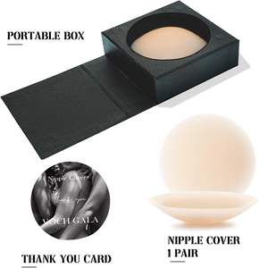 Cubiertas de Pezones Sexys VOCH GALA para Mujer, Adhesión Confiable, Invisibles, Sin Costuras, Reutilizables, Caja de Almacenamiento Portátil, Suministro ODM - Product Image 6