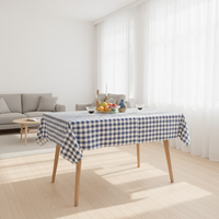 Nappe florale en plastique PEVA certifiée GRS avec dos en flanelle |   Imperméable, résistant à l'huile, écologique, OEM/ODM, personnalisable, haute qualité