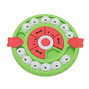 Jouet de puzzle <span class=keywords><strong>pour</strong></span> chiots - Tapis olfactif amusant et distributeur de nourriture anti-ennui en plastique au design de dessin animé - Product Image 5