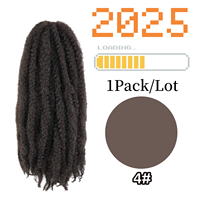 Vente en gros Extensions de cheveux tressées en vrac Afro Kinky Curly de qualité supérieure tissages de cheveux synthétiques avec un design unique au crochet