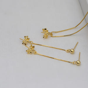 Pendientes de Plata S925 con Perlas AKOYA, Diseño de Mariposa, Flor y Amor, Juego de Perlas Personalizadas, Accesorios para Hacer Joyas, Pendientes de Araña de Moda - Product Image 5