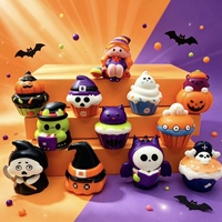 Superventas, viral en internet, Squishy de calabaza de bruja de Halloween, gadget antiestrés de rebote lento con temática de fantasía de cristal, decoración