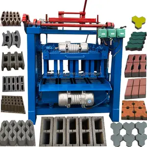 Bester Preis Pflaster Verlegung Beton Zement Block Form hohle hydraulische Presse automatische Ziegel herstellung Maschine