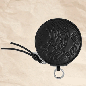KPOP Idols JK V SUGA JIN ARIRANG Embossed Round Coin Purse PU Leather Zipper Pouch with Tassel Portable <strong>Small</strong> Wallet Fans <strong>Gift</strong> - Product Image 4
