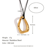 Colliers en acier inoxydable plaqué or 18 carats pour femmes