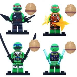 NEUES Teenager-Mutationsschildkröten Baustein-Sets Spielzeug für Kinder Menschen-Spielzeug für Kinder