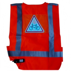 Chaleco de Seguridad <span class=keywords><strong>EL</strong></span> con Inversor de Batería, con un Alcance de Advertencia de hasta 200 Metros. Es <span class=keywords><strong>el</strong></span> protector de los trabajadores de la noche. - Product Image 1