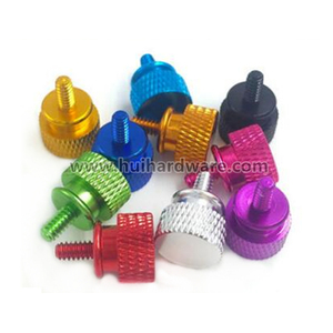 สกรูหัวแม่มือแบบมีลายกันลื่นสำหรับเคสคอมพิวเตอร์ M3 ทำจากอะลูมิเนียม - Product Image 4