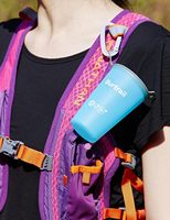 Gourde pliable en TPU et silicone, portable et réutilisable, pour activités de plein air comme l'escalade