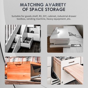 Aolisheng Driedelige Q235 Koudgewalst Staal 51Mm Zware Kogellager Glijbaan Rail Kast Glijbaan Meubelen Hardware - Product Image 6