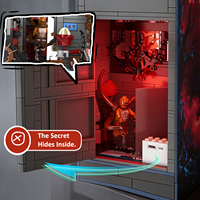 Kit de construction Stranger Things très populaire : Kit de maison de poupée en plastique ABS avec éclairage pour coin de lecture