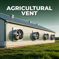 Ventilateur axial antidéflagrant électrique AC pour la ventilation des fermes avicoles et des bâtiments d'élevage 380V Acier inoxydable 2.2KW OEM