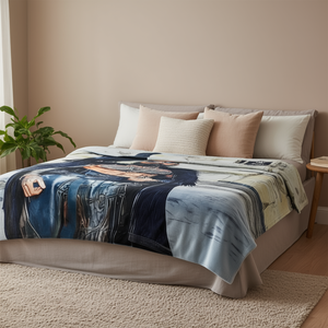 Manta Babo Serenity Tamaño Matrimonial con Estampado Gráfico, Manta para Cama Individual o Doble, 100% Poliéster, para Todas las Temporadas, Estilo Moderno - Product Image 2