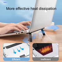 Support ABS pliable à Angle réglable, en Silicone antidérapant, pour ordinateur portable