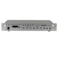 Amplificateur de puissance professionnel pour sonorisation publique 200W, sortie multi-zones, haute puissance, performances stables, systèmes audio commerciaux