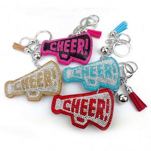 Porte-clés Mégaphone Bling Crysta en Strass, Trompette Diamantée, Breloque pour Sac, Pendentif pour Sac à Dos - Product Image 1