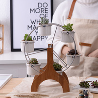 Zakka — planteur succulente de jardin, grand tour, Pots de fleurs en céramique pour plantes avec support, ensemble de 6 pièces, livraison directe
