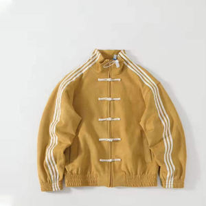 Nuova Giacca Sportiva da <span class=keywords><strong>Uomo</strong></span> Primavera-Autunno 2025, Stile Cinese Tangzhuang con Colletto Alto, Vestibilità Ampia e Tasche - Product Image 4