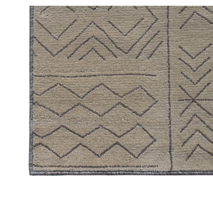 Geometric Pattern Jute Area Rug Rectangle Bohemian Style Flat Weave Non Slip Rubber Backing Living Room Decor - Product Image 3