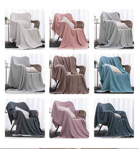 Vua Và Nữ Hoàng Kích Thước Muslin Bông Chăn Dệt Giường Ném Chăn Với Đơn Giản Phong Cách Mềm Mại Làm Mát Bé Khăn Chăn - Product Image 3