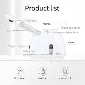Vaporizador Facial Eléctrico de Mano, Precio de Fábrica al por Mayor, Rociador de Agua Caliente, Reposición de Agua, Nano Iónico, para Uso Doméstico - Product Image 2