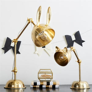 New Design Decor Creative Rabbit Iron Light <b>Bedroom</b> Bedside Study Vertical Table Lamp for Study <b>Desk</b> - Product Image 5