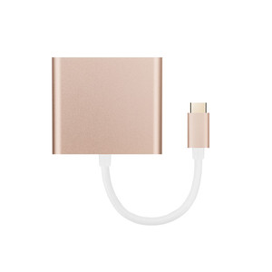 Seenda — coque métallique en aluminium, ports <span class=keywords><strong>USB</strong></span> de Type C mâle vers <span class=keywords><strong>HDMI</strong></span> + DP femelles 2-en-1, pour HDTV, moniteur, projecteur, 4K @ 30Hz - Product Image 3