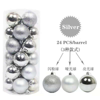 Boule de paillettes colorées 12 pièces, promotion de noël, boule suspendue pour décoration d'arbre de noël