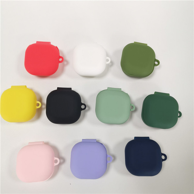 Universal Silicone Earbuds Cover for SAMSUNG Galaxy Buds FE/buds2/pro/live/pro2 case with Metal Hook