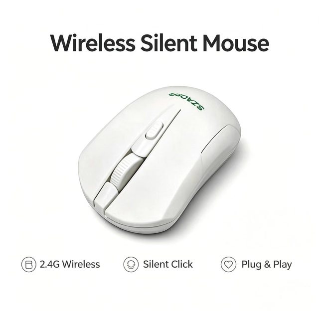 Factory Price 2.4G Wireless Mouse ABS Material 9V Battery Portable Office Gaming Laptop OEM