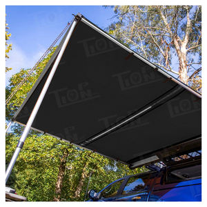 Tentes <span class=keywords><strong>de</strong></span> voiture rétractables <span class=keywords><strong>de</strong></span> haute qualité auvent latéral extérieur tout-terrain camion Camping accessoires couleur noire 4x4 modifier <span class=keywords><strong>tente</strong></span> sur le <span class=keywords><strong>toit</strong></span> - Product Image 3