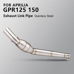 Pour Aprilia GPR125 GPR150 <span class=keywords><strong>GPR</strong></span> 125 150 moto système d'échappement évasion modifié inoxydable moyen lien tuyau connecter 51mm silencieux - Product Image 2