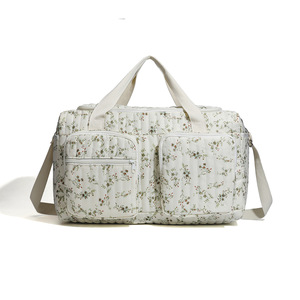 Bolsa de Lona Bordada, Bolsa de Transporte Bordada, <span class=keywords><strong>Bolso</strong></span> de Mano, <span class=keywords><strong>Bolso</strong></span> de Hombro Acolchado <span class=keywords><strong>Maternal</strong></span>, Bolsa de Pañales para Mamá, Diseño de Oso Animal - Product Image 6