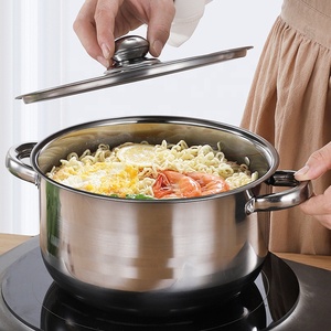 Hot bán nhà bếp Cookware Set Bếp gas <span class=keywords><strong>4</strong></span> cái canh nồi Set thép không gỉ nấu ăn nồi Set - Product Image 4