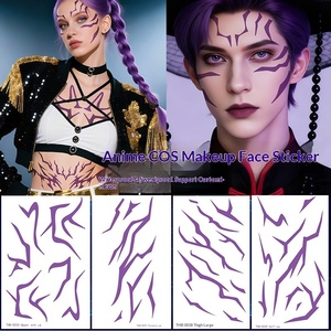 สติกเกอร์ลายสักพิมพ์ลายน้ำสีม่วงลายกลุ่มนักล่าแม่มดอนิเมะยุโรปอเมริกาข้ามพรมแดน ลายเด็กชายปีศาจ - Product Image 2