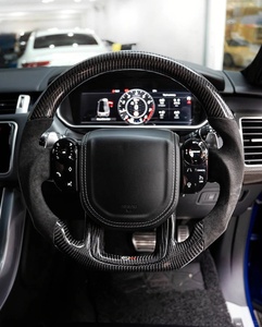 Volante di Lusso in Fibra di Carbonio e Pelle per Land Rover Range Rover Sport A3 Camry A4 <span class=keywords><strong>Serie</strong></span> 4 Golf Classe C - Product Image 1