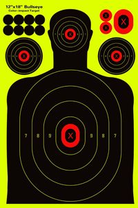 Autocollants cibles humains adhésifs ovales de 12x18 pouces pour la pratique de la chasse et le suivi balistique - Vente en gros - Product Image 3