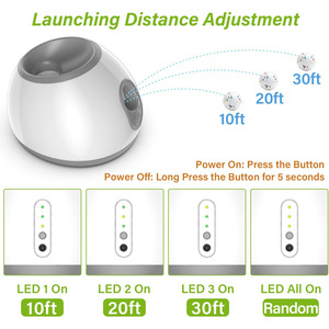 Pelatihan Adjustable Luncher mengejar mainan mesin penembak hewan peliharaan otomatis tenis anjing bola peluncur untuk anjing - Product Image 5