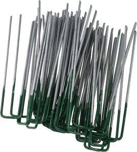 Estacas de acero galvanizado en forma de U para tiendas de campaña, jardín y césped, de alta resistencia, clavijas de sujeción para césped. - Product Image 3
