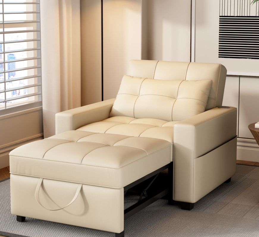 Pull Out Bed Settee Modern Foldable Sofa Chair