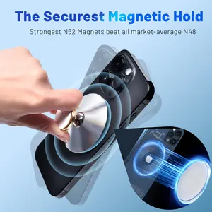 Magnetic Car Phone Holder For Dashboard Cell Phone Car Kits 360 Adjustable Magnet Cell Phone Mount Compatible With IPhone