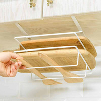 Tempat penyimpanan dapur di bawah rak kawat rak kabinet Pot Organizer pemegang cangkir gantung