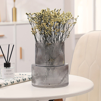 Grande taille nordique fleur Vase salon chambre bureau créatif décor à la maison hydroponique verre Vase