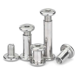 Viti di Connessione per Mobili in Acciaio Inox Zincato con <span class=keywords><strong>Testa</strong></span> <span class=keywords><strong>Esagonale</strong></span>, <span class=keywords><strong>Bulloni</strong></span> Chicago Maschio-Femmina, Misure Metriche - Product Image 1